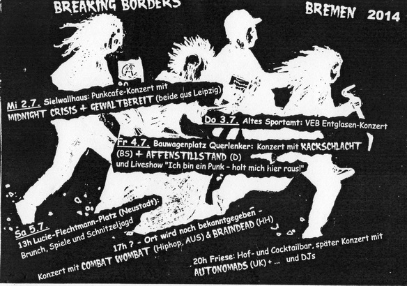 Breaking Borders Punk Festival Bremen 2014